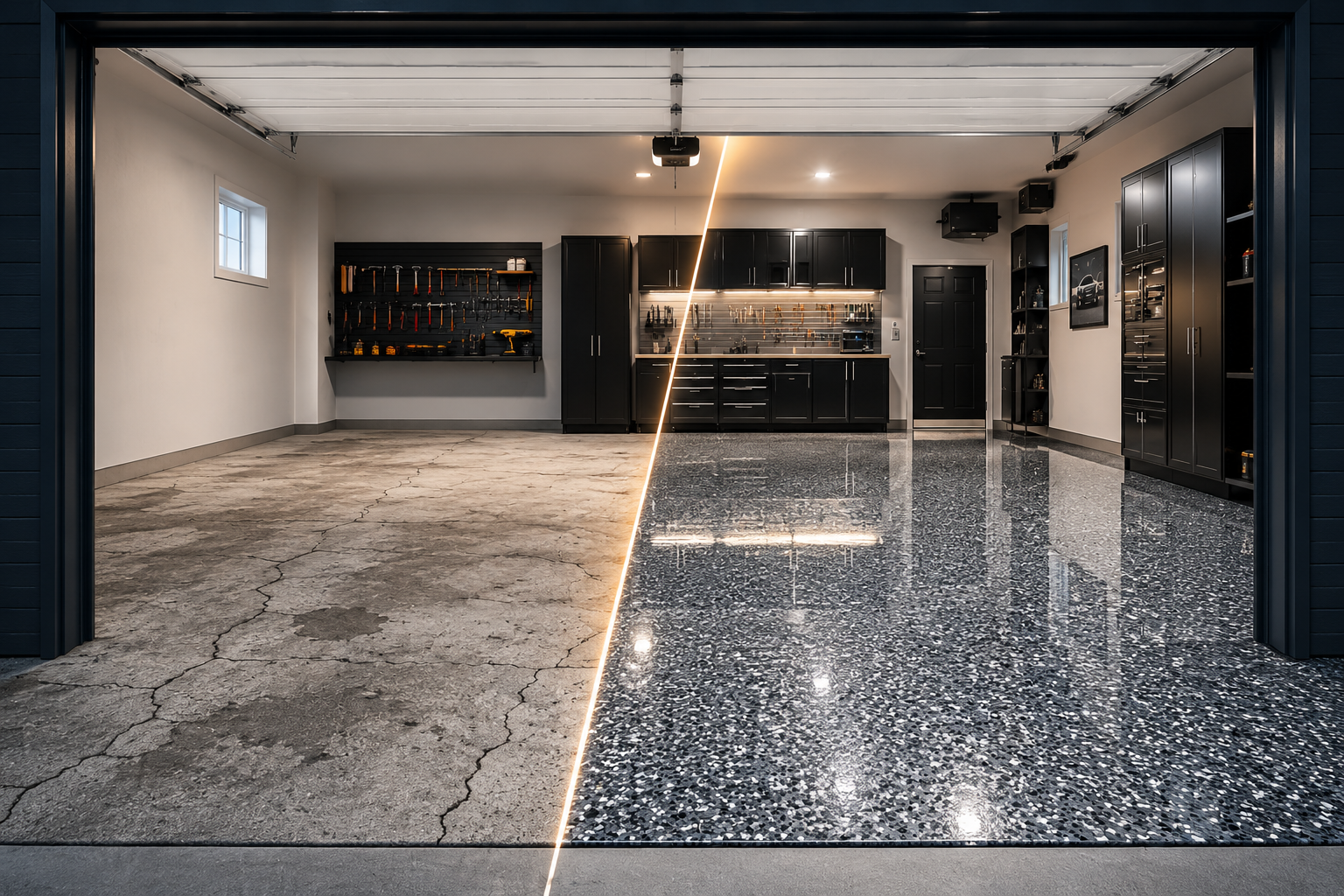Finished epoxy floor photo